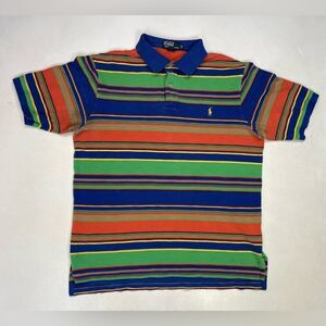 Polo Ralph Lauren Rugby Polo Shirt Men Large Tall Multicolor Pony Stripes